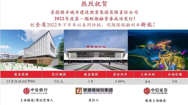 奮進(jìn)新征程，建功新時(shí)代——市城投集團(tuán)第一期短期融資卷成功發(fā)行五億元