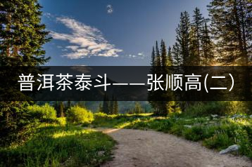 普洱茶泰斗——張順高(二)