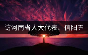 訪河南省人大代表、信陽五岳集團(tuán)董事長胡鎮(zhèn)——茶鄉(xiāng)亦飄茶油香
