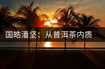 國(guó)皓潘堅(jiān):從普洱茶內(nèi)質(zhì)看茶的好壞