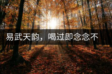 易武天韻，喝過(guò)即念念不忘的茶中皇后