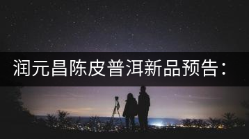 潤(rùn)元昌陳皮普洱新品預(yù)告:【金絲單泡裝】&【醇真】