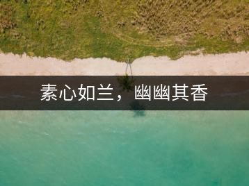 素心如蘭，幽幽其香