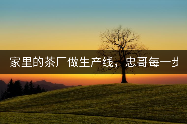 家里的茶廠做生產(chǎn)線，忠哥每一步都親自做，每個步驟...家里的茶廠做生產(chǎn)線，忠哥每一步都親自做，每個步驟都非常嚴謹！