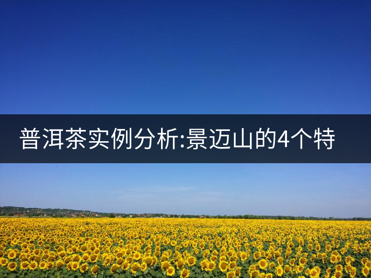 普洱茶實例分析:景邁山的4個特征普洱茶實例分析：景邁山的4個特征