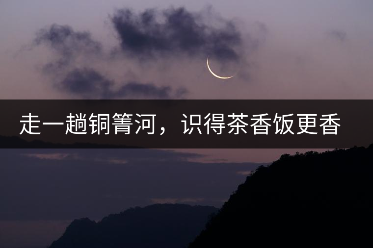 走一趟銅箐河，識(shí)得茶香飯更香走一趟銅箐河，識(shí)得茶香飯更香