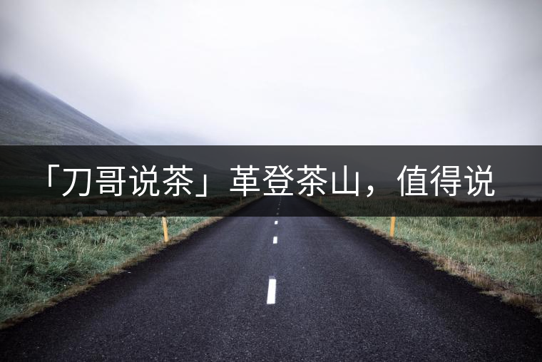 「刀哥說(shuō)茶」革登茶山，值得說(shuō)道的那些事