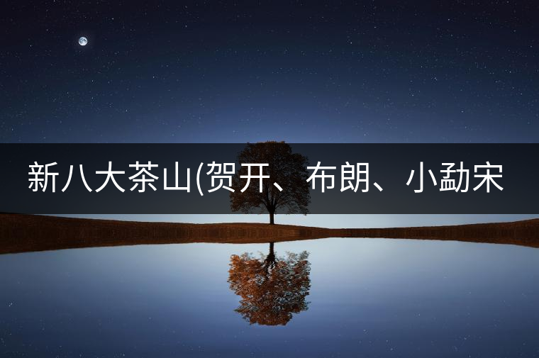 新八大茶山(賀開、布朗、小勐宋、巴達(dá))講解二新八大茶山（賀開、布朗、小勐宋、巴達(dá)）講解二
