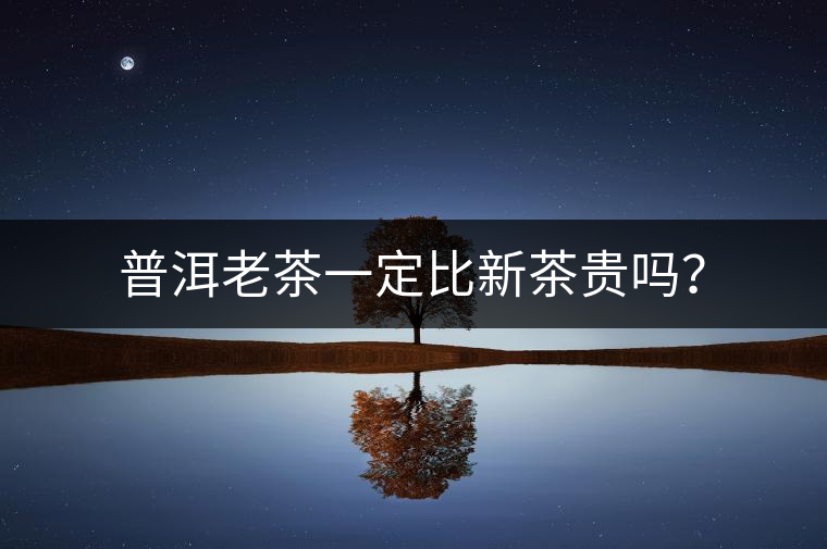 普洱老茶一定比新茶貴嗎？