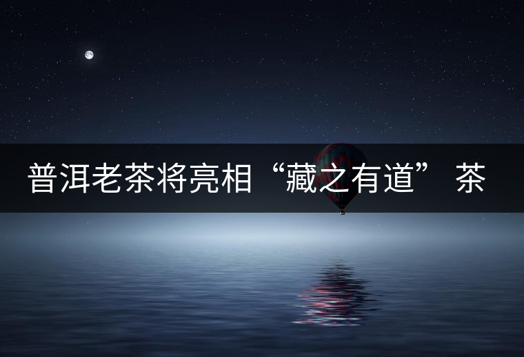 普洱老茶將亮相“藏之有道” 茶餅價比寶馬