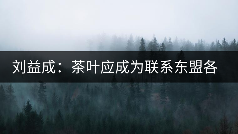 劉益成：茶葉應(yīng)成為聯(lián)系東盟各國(guó)貿(mào)易往來(lái)的紐帶
