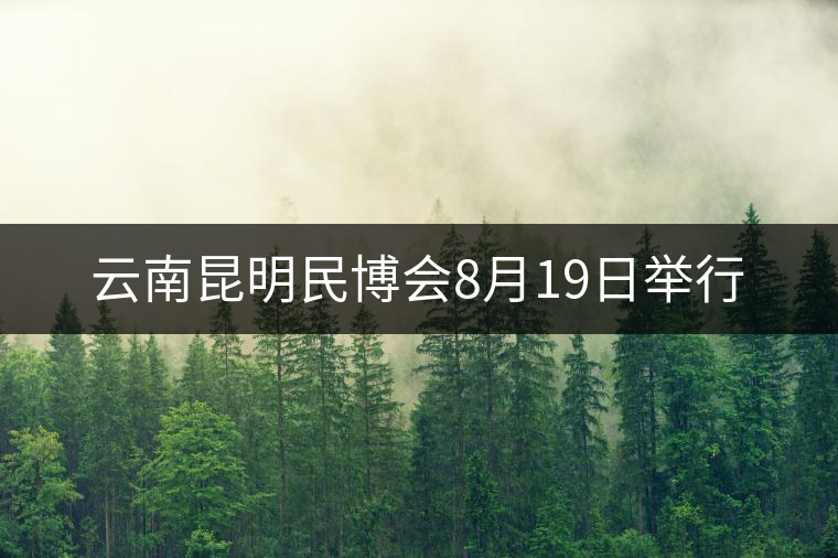 云南昆明民博會8月19日舉行