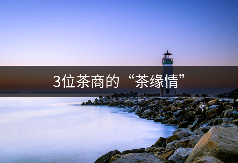 3位茶商的“茶緣情” 3位茶商的“茶緣情”