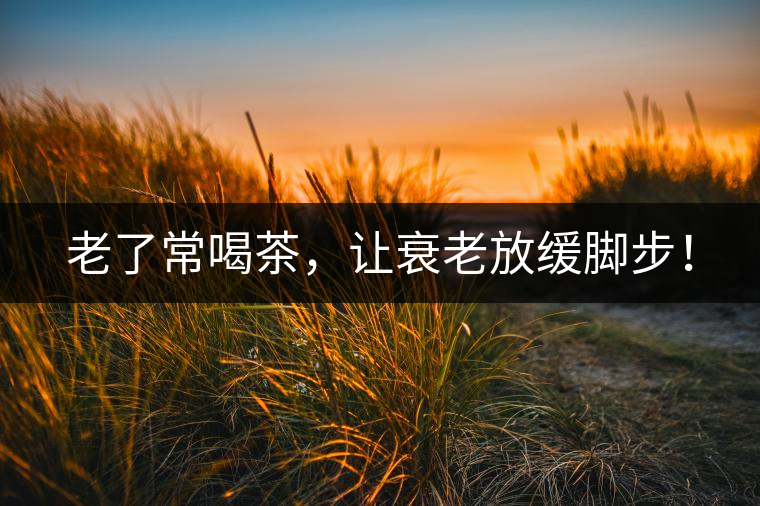 老了常喝茶，讓衰老放緩腳步！