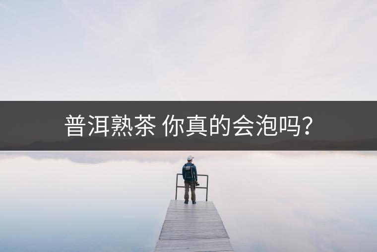 普洱熟茶 你真的會泡嗎？