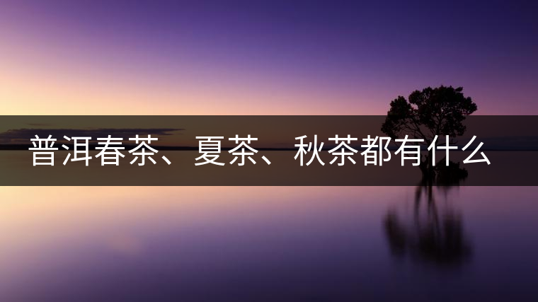 普洱春茶、夏茶、秋茶都有什么特點(diǎn)？