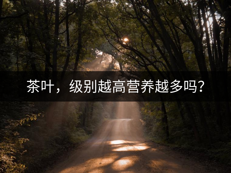 茶葉，級(jí)別越高營(yíng)養(yǎng)越多嗎？