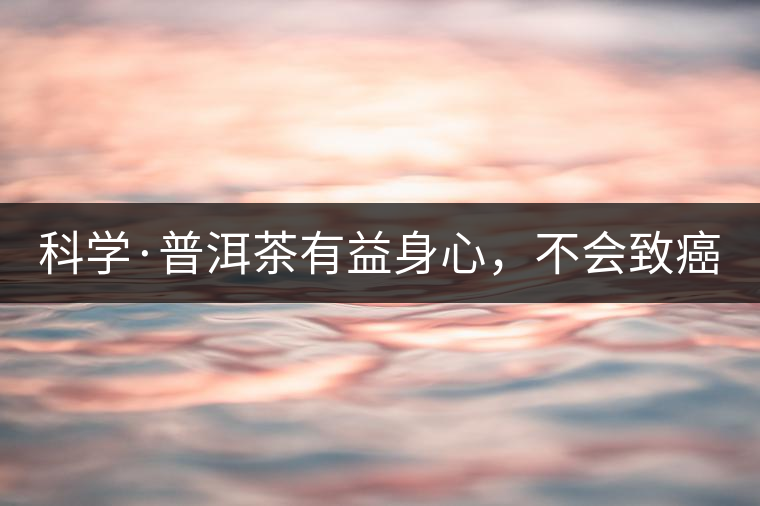 科學·普洱茶有益身心，不會致癌（1）