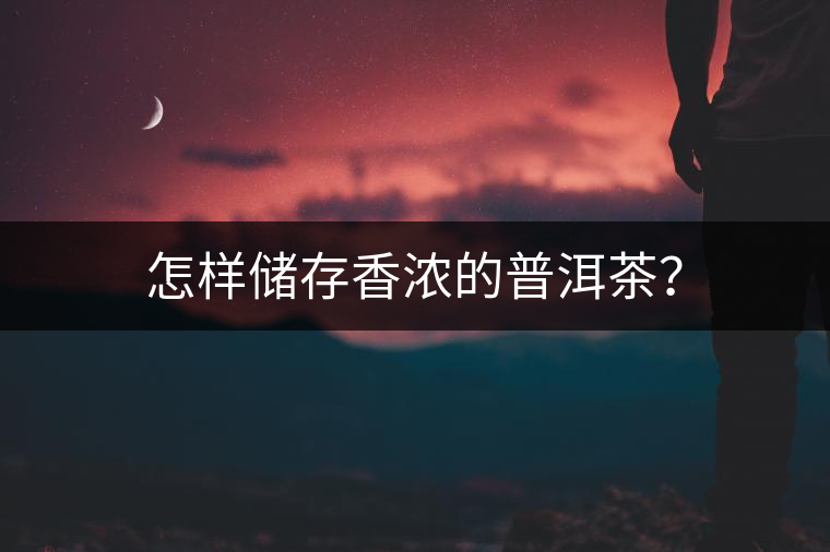 怎樣儲(chǔ)存香濃的普洱茶？