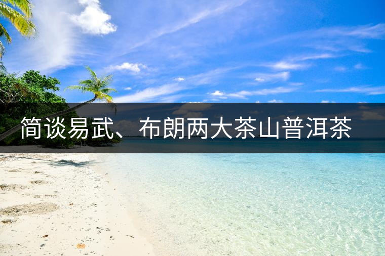 簡談易武、布朗兩大茶山普洱茶風格