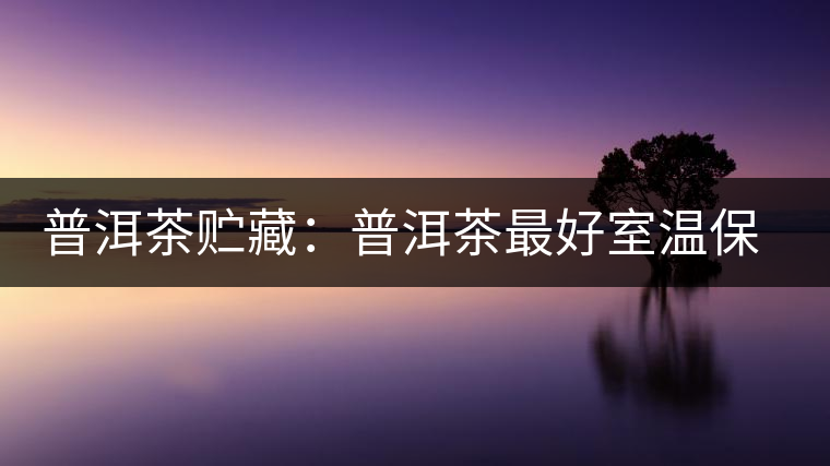 普洱茶貯藏：普洱茶最好室溫保存