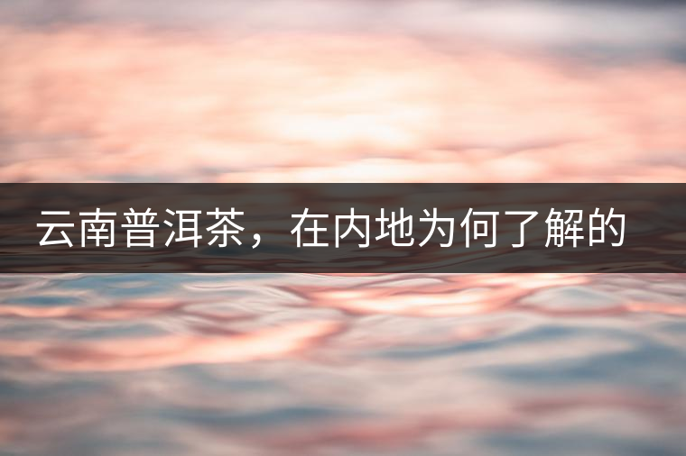 云南普洱茶，在內(nèi)地為何了解的人較少？