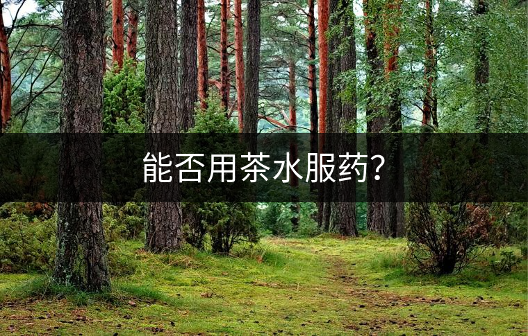 能否用茶水服藥？