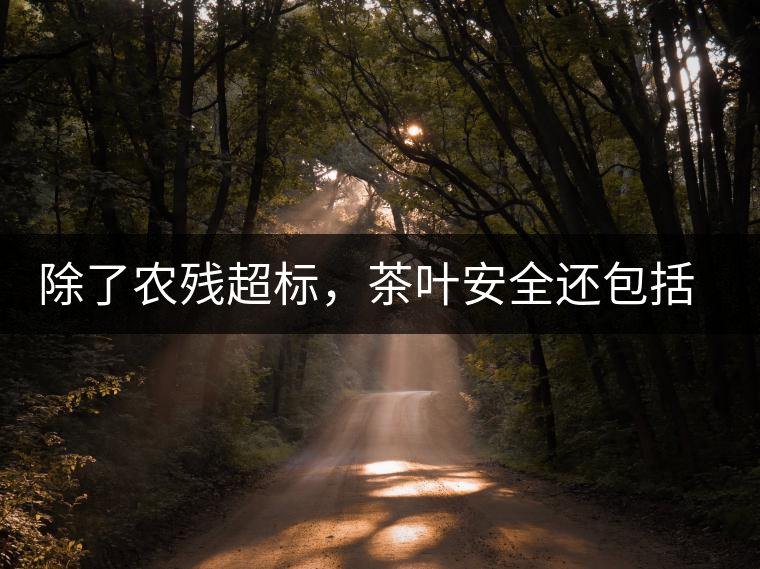 除了農(nóng)殘超標(biāo)，茶葉安全還包括哪些方面？