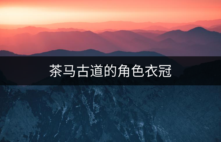 茶馬古道的角色衣冠