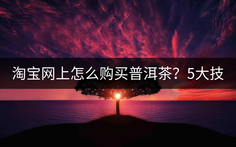 淘寶網(wǎng)上怎么購(gòu)買(mǎi)普洱茶？5大技巧告訴你（干貨）