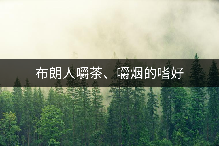 布朗人嚼茶、嚼煙的嗜好