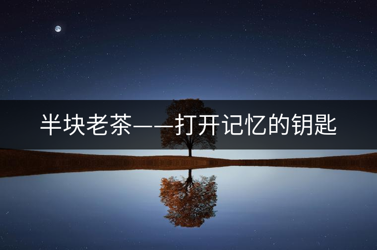 半塊老茶——打開記憶的鑰匙 半塊老茶——打開記憶的鑰匙