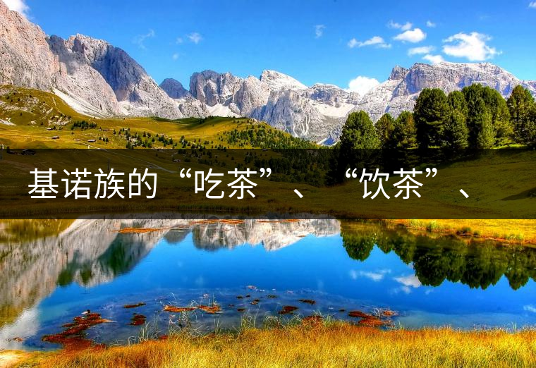 基諾族的“吃茶”、“飲茶”、“喝茶”與“敬茶”