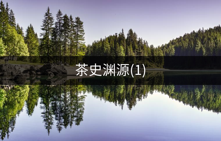 茶史淵源(1)