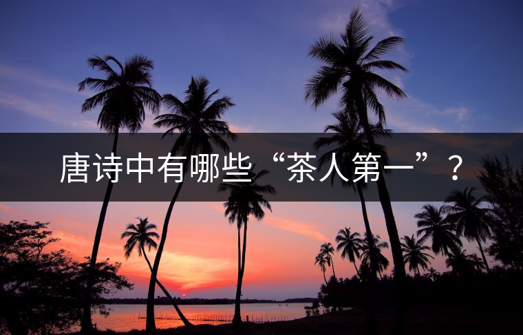 唐詩(shī)中有哪些“茶人第一”？