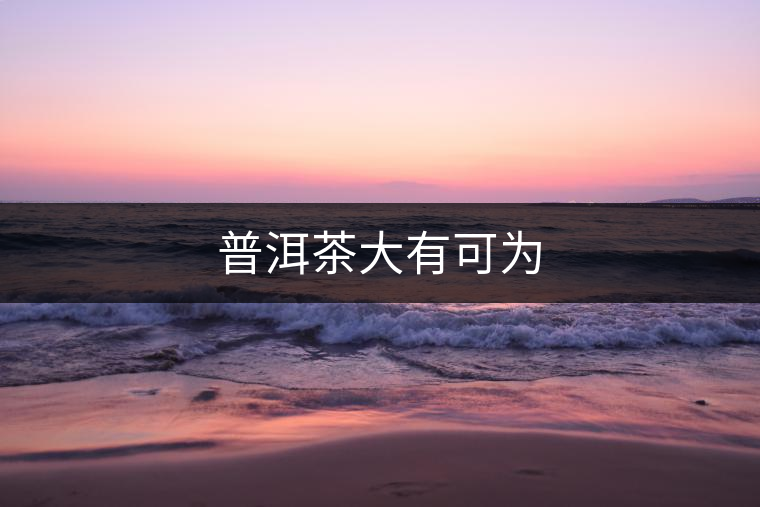 普洱茶大有可為