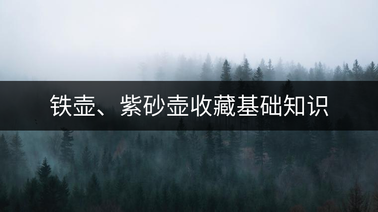 鐵壺、紫砂壺收藏基礎(chǔ)知識