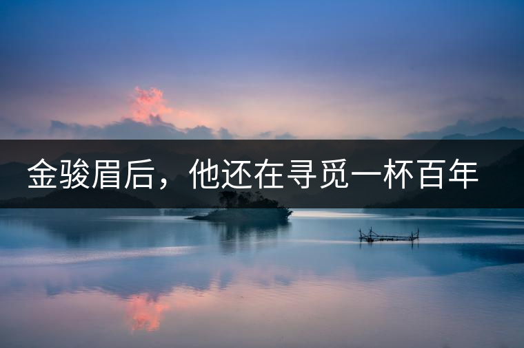 金駿眉后，他還在尋覓一杯百年前的茶……