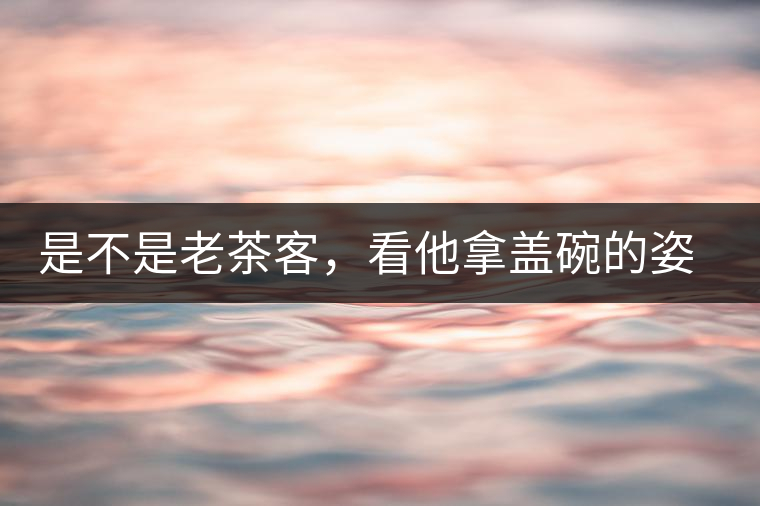 是不是老茶客，看他拿蓋碗的姿勢(shì)就知道