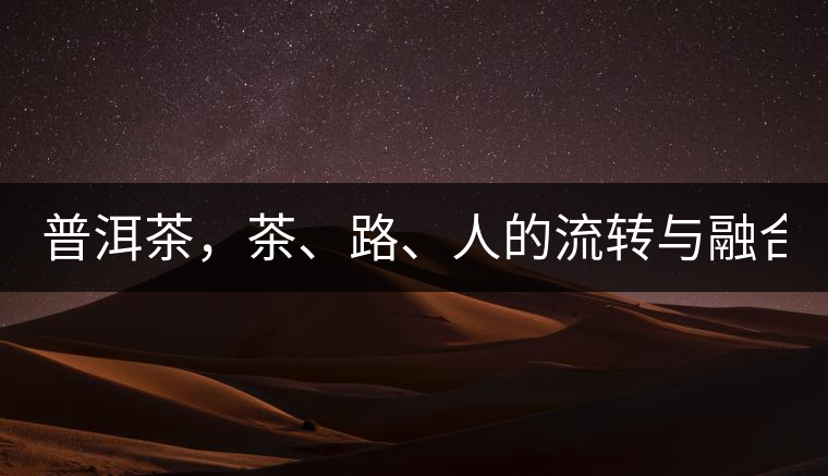 普洱茶，茶、路、人的流轉(zhuǎn)與融合！