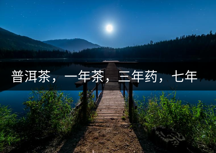 普洱茶，一年茶，三年藥，七年寶