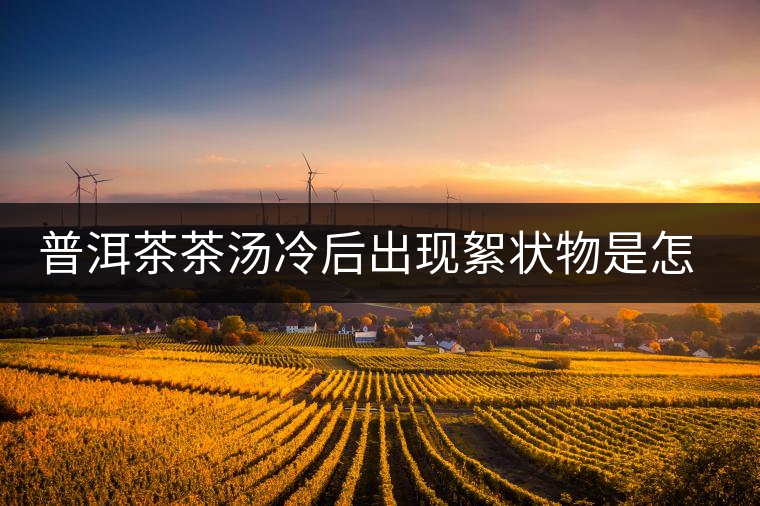 普洱茶茶湯冷后出現(xiàn)絮狀物是怎么回事？