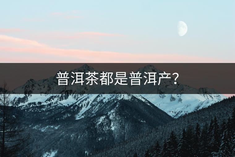 普洱茶都是普洱產(chǎn)？