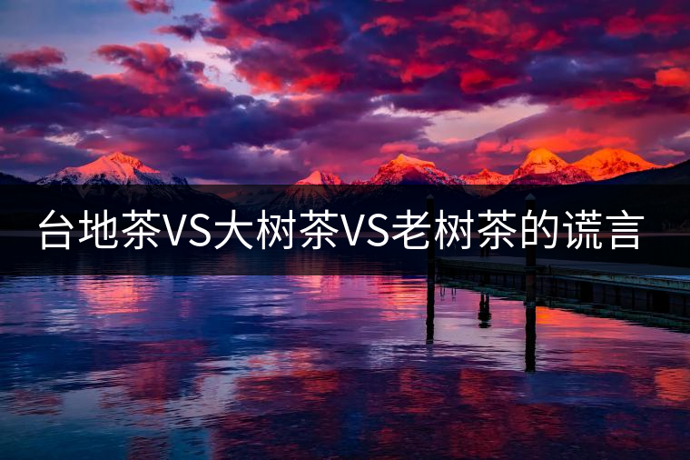 臺(tái)地茶VS大樹茶VS老樹茶的謊言你信幾個(gè)？