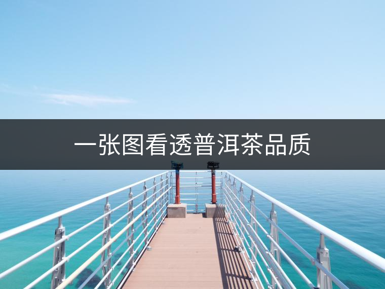 一張圖看透普洱茶品質(zhì)