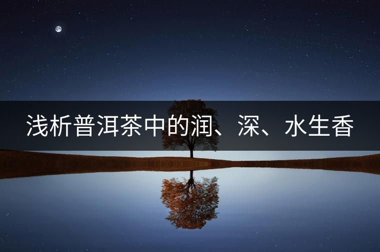 淺析普洱茶中的潤、深、水生香