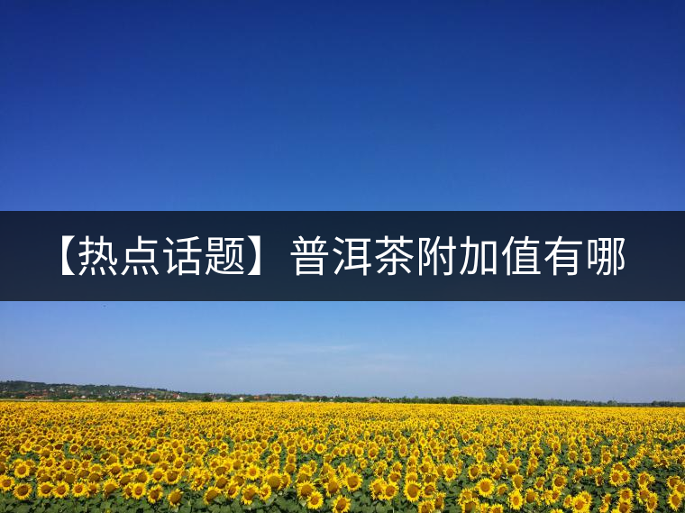 【熱點(diǎn)話題】普洱茶附加值有哪些？