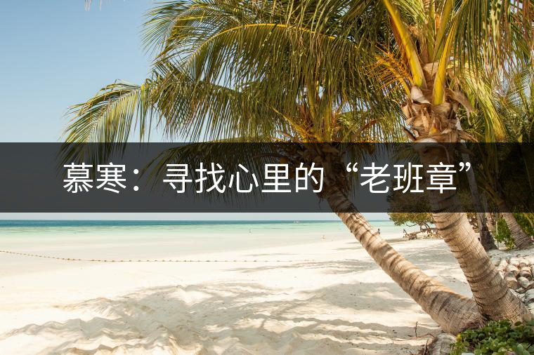 慕寒：尋找心里的“老班章”