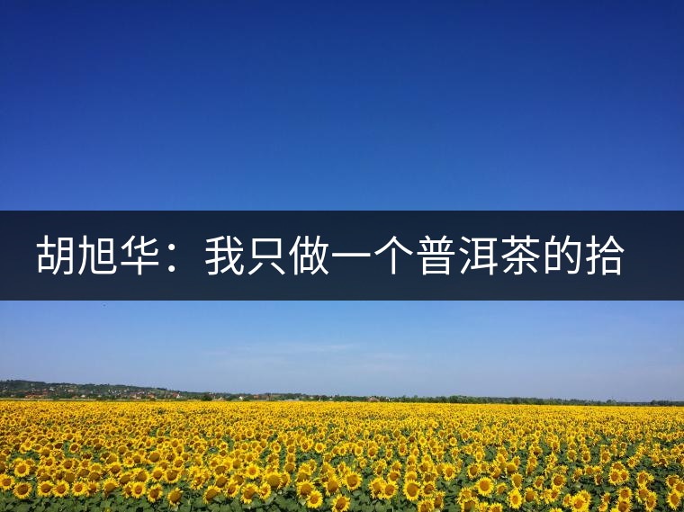 胡旭華:我只做一個普洱茶的拾荒者 胡旭華:我只做一個普洱茶的拾荒者