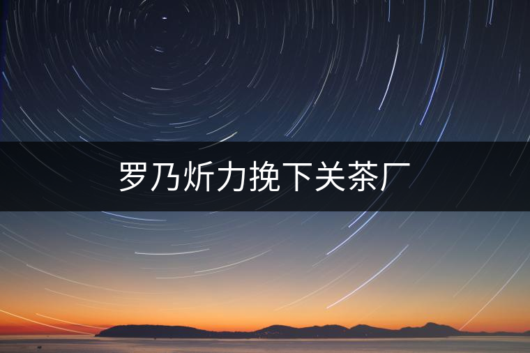 羅乃炘力挽下關(guān)茶廠 羅乃炘力挽下關(guān)茶廠